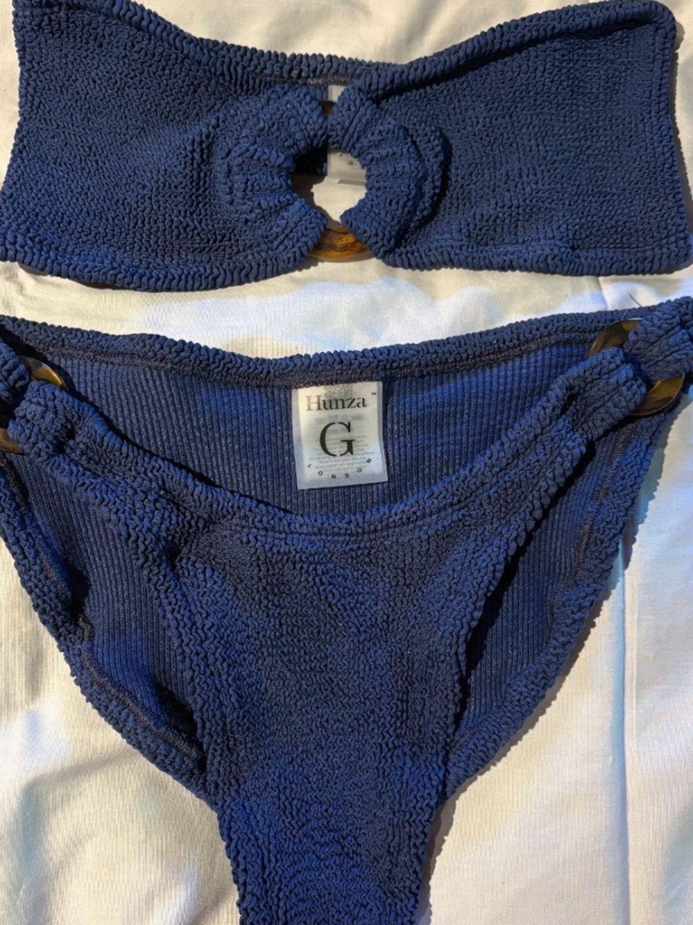 Hunza G blue bikini set